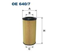 Oil filter Filter Insert OE 640/7 FILTRON for MERCEDES-BENZ E-CLASS S-CLASS