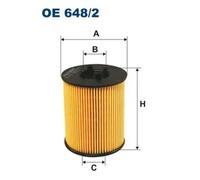 Oil filter Filter Insert OE 648/2 FILTRON for OPEL SAAB