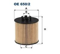 Oil filter Filter Insert OE 650/2 FILTRON for VW AUDI SKODA SEAT