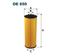 Oil filter Filter Insert OE 650 FILTRON for AUDI VW SKODA