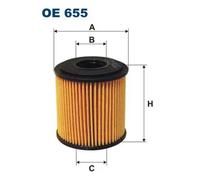 Oil filter Filter Insert OE 655 FILTRON for SMART CITY-COUPE CABRIO CROSSBLADE