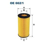 Oil filter Filter Insert OE 662/1 FILTRON for VOLVO FORD