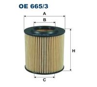 Filtron OE 665/3 Oil Filter - Fits Ford, Mazda, VW
