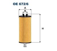 Oil filter Filter Insert OE 672/6 FILTRON for MINI BMW
