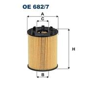 Oil filter Filter Insert OE 682/7 FILTRON for FIAT CITROËN PEUGEOT OPEL