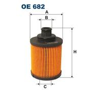 Oil filter Filter Insert OE 682 FILTRON for FIAT OPEL SUZUKI FORD ALFA ROMEO