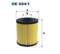 Oil filter Filter Insert OE 684/1 FILTRON for OPEL RENAULT