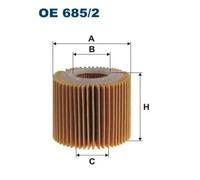 OIL FILTER OE 685/2 FOR TOYOTA YARIS/VITZ/Hatchback/Van RAV/4/III/VANGUARD/IV