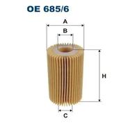 Oil filter Filter Insert OE 685/6 FILTRON for TOYOTA LEXUS