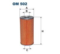 Oil filter Filter Insert OM 502 FILTRON