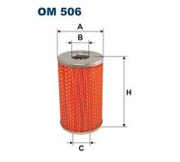Oil filter Filter Insert OM 506 FILTRON for MERCEDES-BENZ PUCH