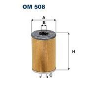 Oil filter Filter Insert OM 508 FILTRON for SKODA 100 ESTELLE 105,120 1000MB 110