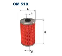 Oil filter Filter Insert OM 510 FILTRON for MERCEDES-BENZ PUCH