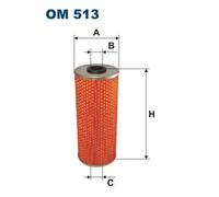 Oil filter Filter Insert OM 513 FILTRON for MERCEDES-BENZ T2/L Van LP LK/LN2 NG