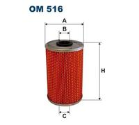Oil filter Filter Insert OM 516 FILTRON for MERCEDES-BENZ T2/L Van T2/LN1 Van LP