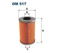 Oil filter Filter Insert OM 517 FILTRON for BMW ALPINA