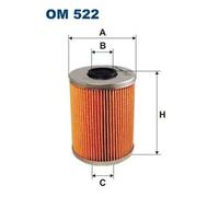 Oil filter Filter Insert OM 522 FILTRON for BMW ALPINA