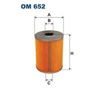 Oil filter Filter Insert OM 652 FILTRON for VW FORD