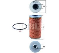 Oil filter Filter Insert OX 103D KNECHT for BMW ALPINA