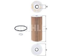 MAHLE Original Oil Filter OX1048D OEM Quality for KIA Stinger