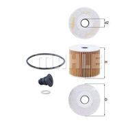 Oil Filter OX1077D Mahle 263202U000