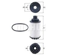 Oil filter Filter Insert OX 1137D KNECHT for OPEL ZAFIRA TOURER C INSIGNIA A