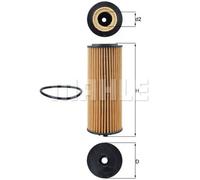 MAHLE Oil Filter Element - OX1162D
