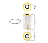 MAHLE Oil Filter Element - OX1185D