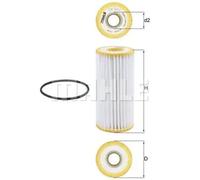MAHLE OX 1217D Oil Filter - Oil Filter with Gasket/Gasket Set