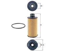 Oil filter Filter Insert OX 1219D MAHLE for ALFA ROMEO GIULIA STELVIO