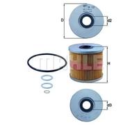 MAHLE OX 122D Oil filter