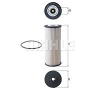Mahle Original Oil Filter OX 1236D with Gasket - Fits Mercedes GLA GLS S-Class GLE CLA