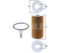 MAHLE OX126D OIL FILTER