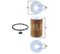 MAHLE OX 135/1D Oil Filter - Oil Filter with Gasket / Gasket Set