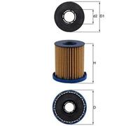 Mahle Oil Filter OX1350 55515474 55511059 55515117 72539268 OE Quality Part
