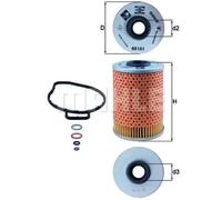 MAHLE OX 151D Oil filter