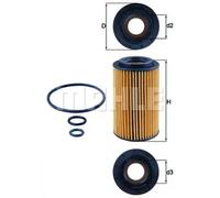 MAHLE OX 153/7D2 Oil Filter - Oil Filter with Gasket/Gasket Set