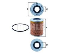 Oil filter Filter Insert OX 15D KNECHT for RENAULT ASTON MARTIN GAZ