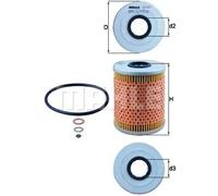 Oil filter Filter Insert OX 187D KNECHT for BMW WIESMANN