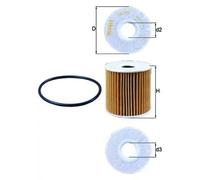 Oil filter Filter Insert OX 192D MAHLE for NISSAN ALMERA Mk II ALMERA TINO