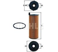 Oil filter Filter Insert OX 196/1D KNECHT for AUDI VW