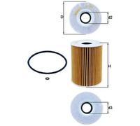 Oil filter Filter Insert OX 254D1 KNECHT for MERCEDES-BENZ MCLAREN