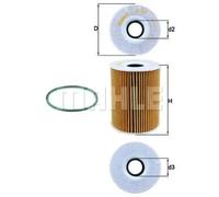 Oil filter Filter Insert OX 254D4 KNECHT for PORSCHE CAYENNE 911 911 Convertible