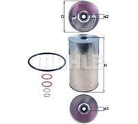 KNECHT OX 30D Oil Filter for ,MERCEDES-BENZ,STEYR