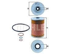 MAHLE OX 32D Oil Filter - Oil Filter with Gasket / Gasket Set