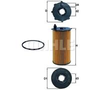 x1 Mahle Oil Filter OX354D 70372430 OE 68032204AB 41152016F Made in AT