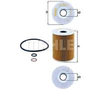 Mahle Oil Filter OX355/3D fits Chevrolet Captiva Vauxhall Antara