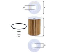 Mahle Oil Filter OX355/3D fits Chevrolet Captiva Vauxhall Antara