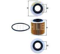 MAHLE OX 360D Oil Filter - Oil Filter with Gasket/Gasket Set