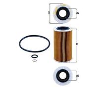 MAHLE OX 384D Oil Filter - Oil Filter with Gasket / Gasket Set